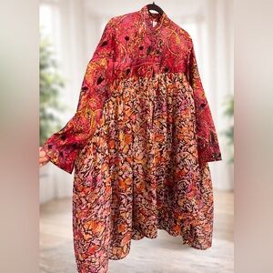 Duster unique Upcycle Silk | Bohème chic | Pièce one of a kind🌟